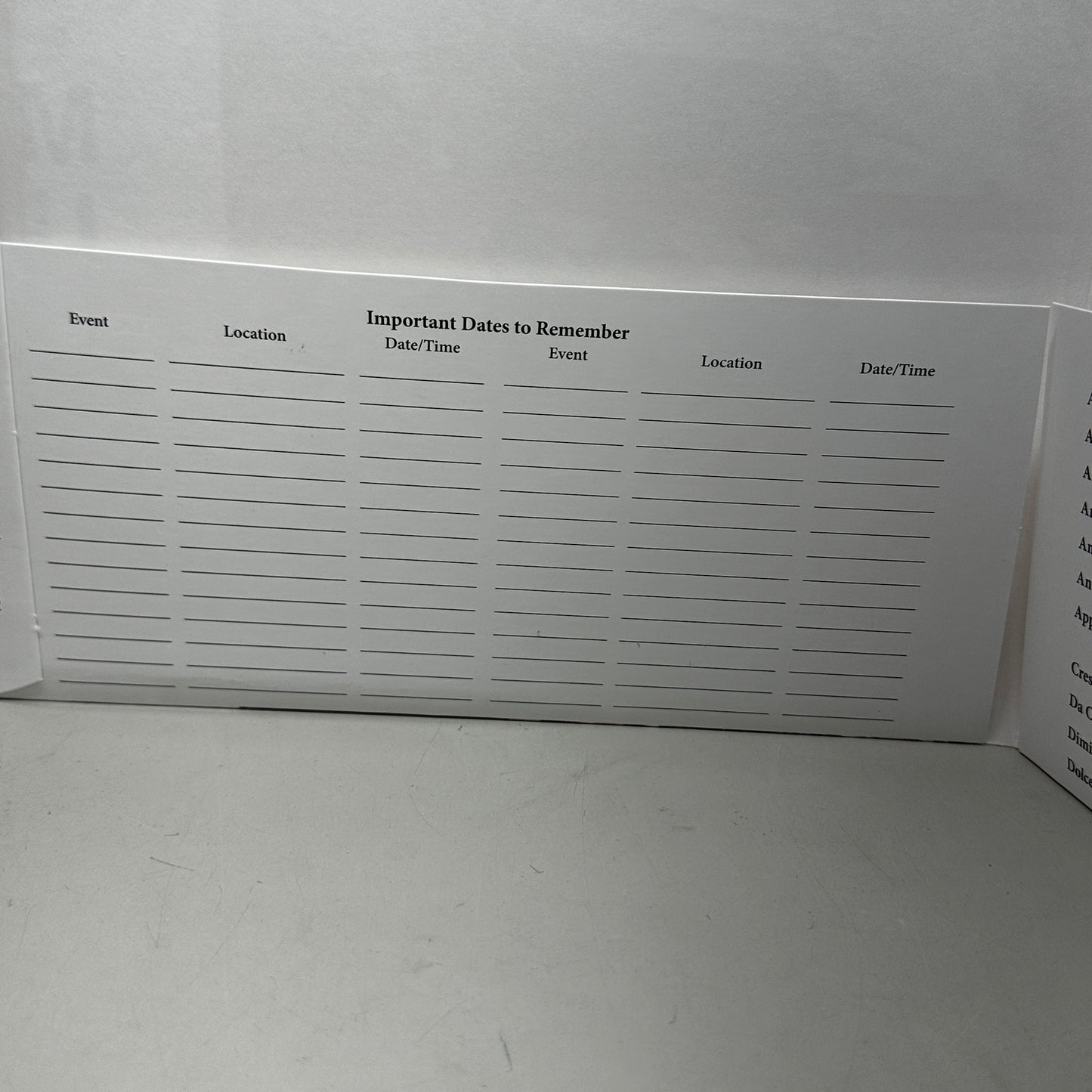 ZA@ ALLEGRO MUSIC Sheet File Folders