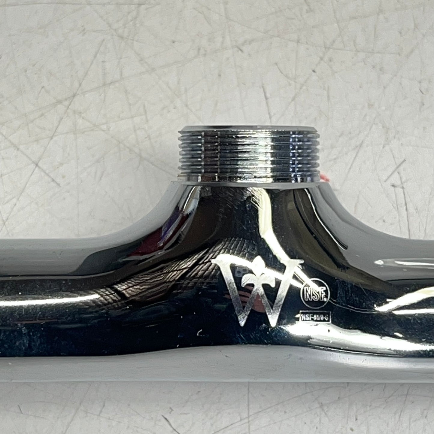 WATERLOO Pre-rinse Faucet Wall Mount  8" 1.15 GPM 44" Hose Chrome 750PRW814