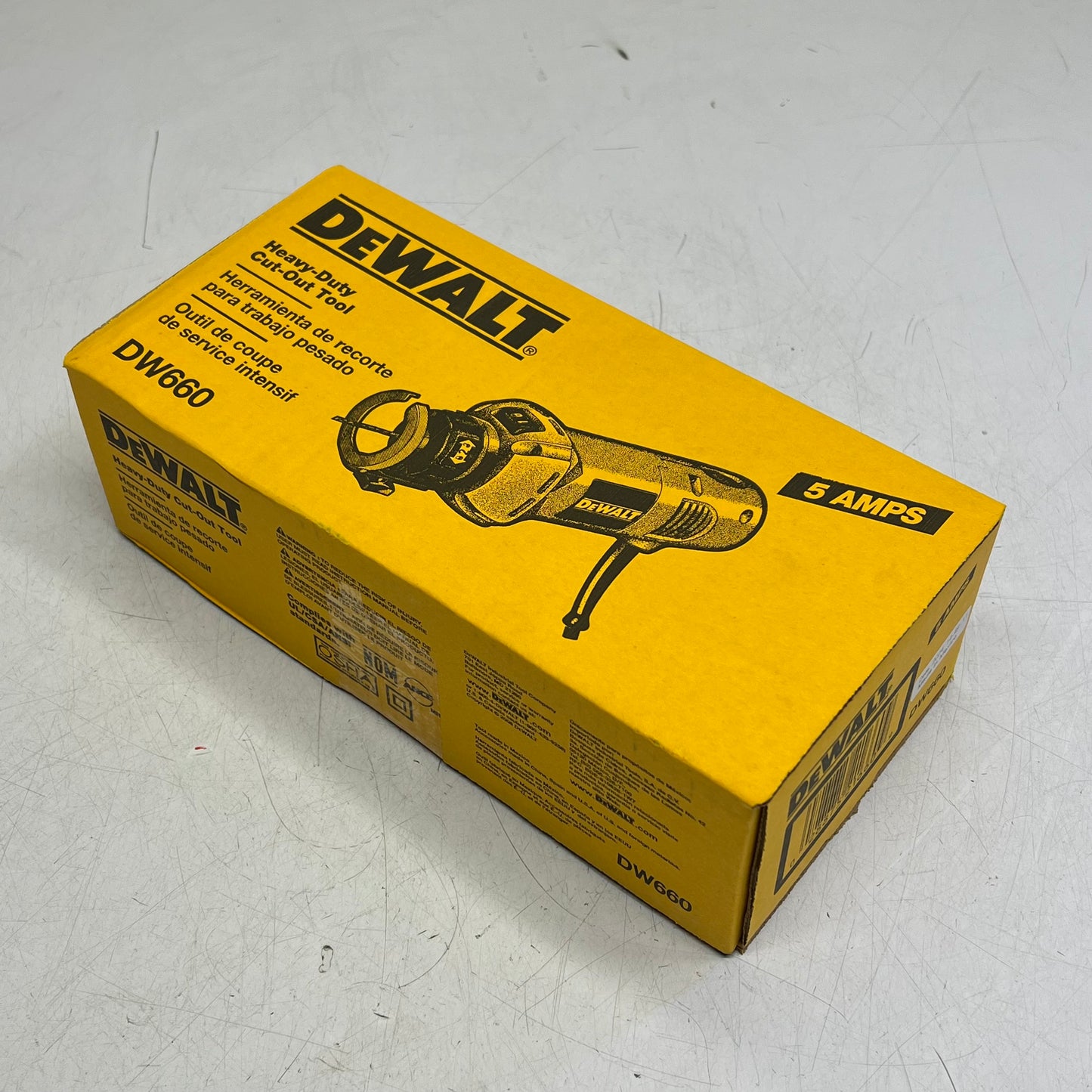 DEWALT Heavy Duty Cut-out Tool W/ Dust Shield  5Amp 30,000RPM Black/Yellow DW660