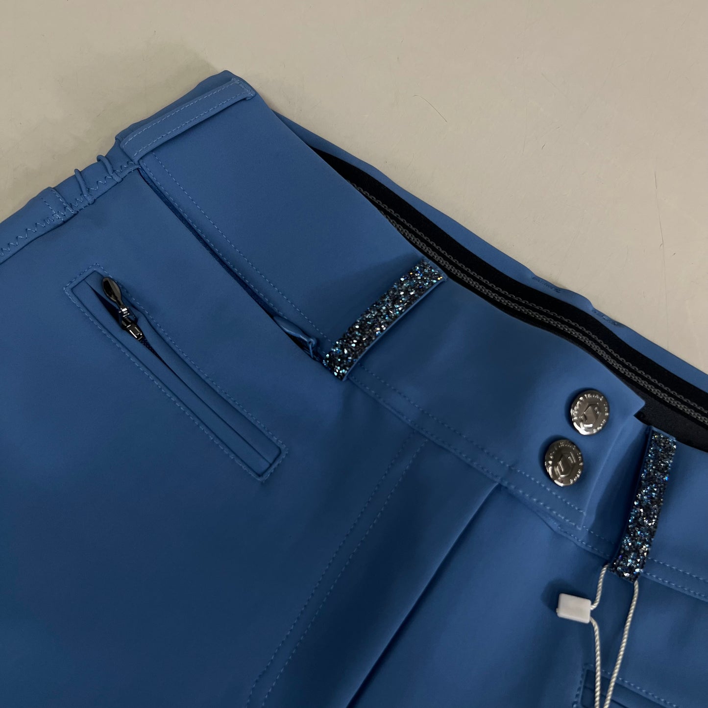 SAMSHIELD Clara Premium Equestrian Pants Women's Sz US 26, UK 8, FR 36 Washed Blue