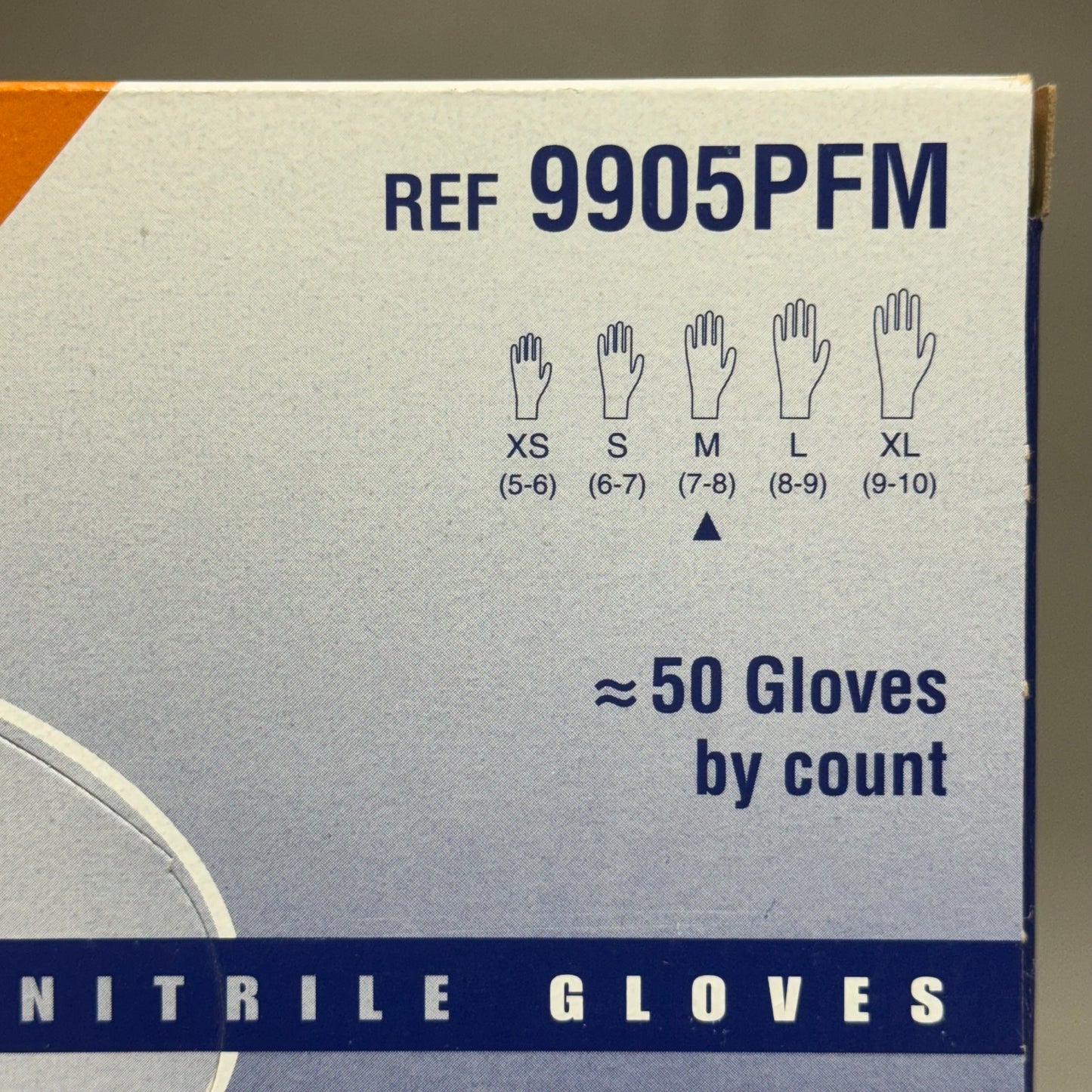 ULTIMATE N-DEX 50 Nitrile Gloves Powder-Free REF 9905PFM Medium (7-8) Blue