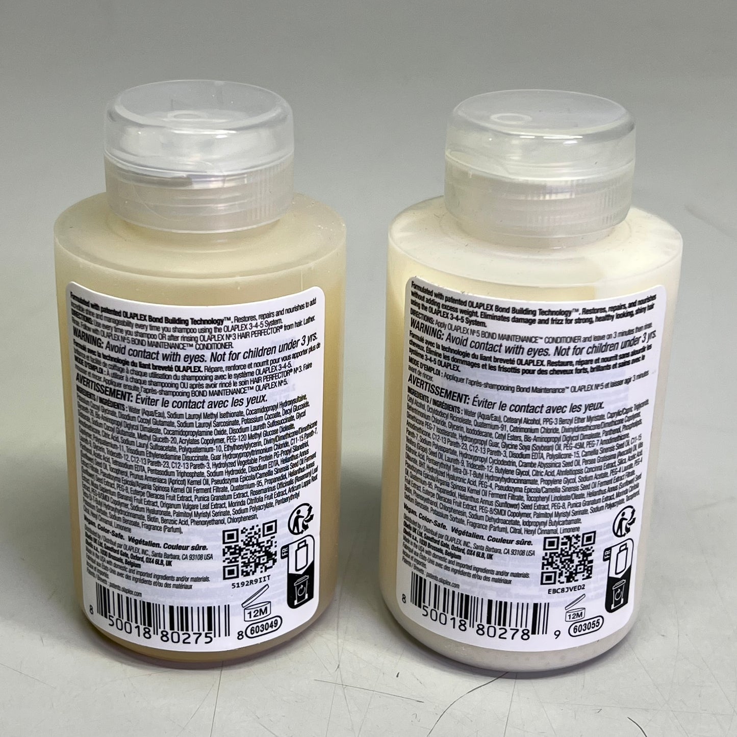 OLAPLEX (4 PIECE SET) Hair Repair & Strengthening Kit Intensive Bond Travel Sz