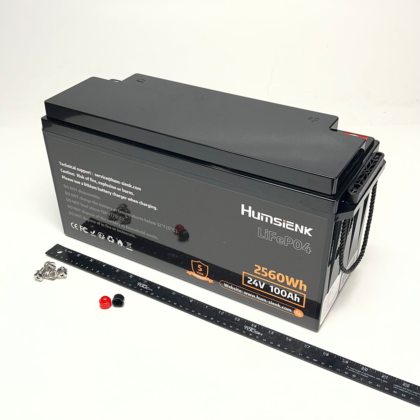 HUMSIENK Lifepo4 Battery Marine Trolling Motor 24V 100Ah 6000 Cycles 24V100AH