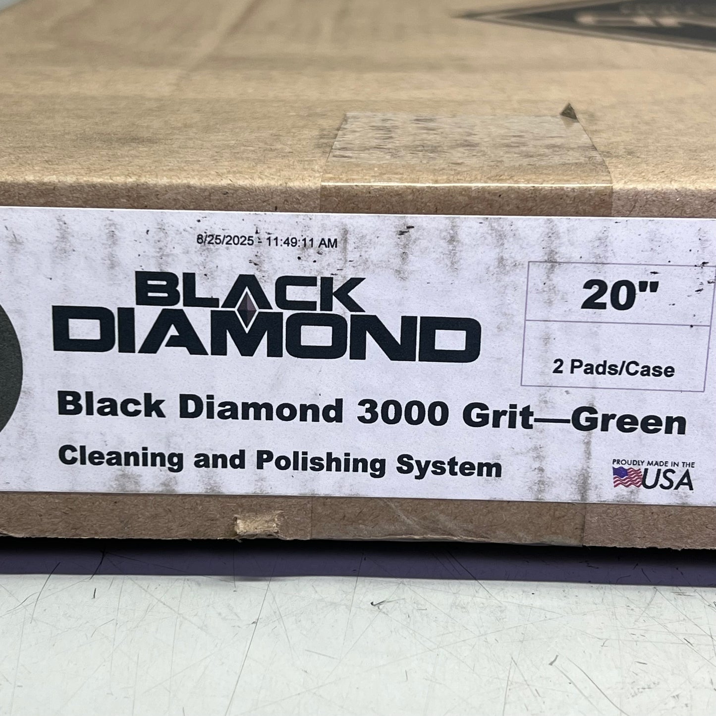 AMERICO (SET OF 2) Black Diamond Pads Highest Brilliance 3000 Grit 20" 442420