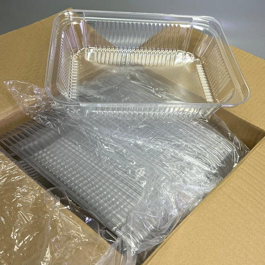 ZA@ WESTERN PLASTICS  (100 PACK) Disposable Half Steam Dome Lid Clear 5132DL