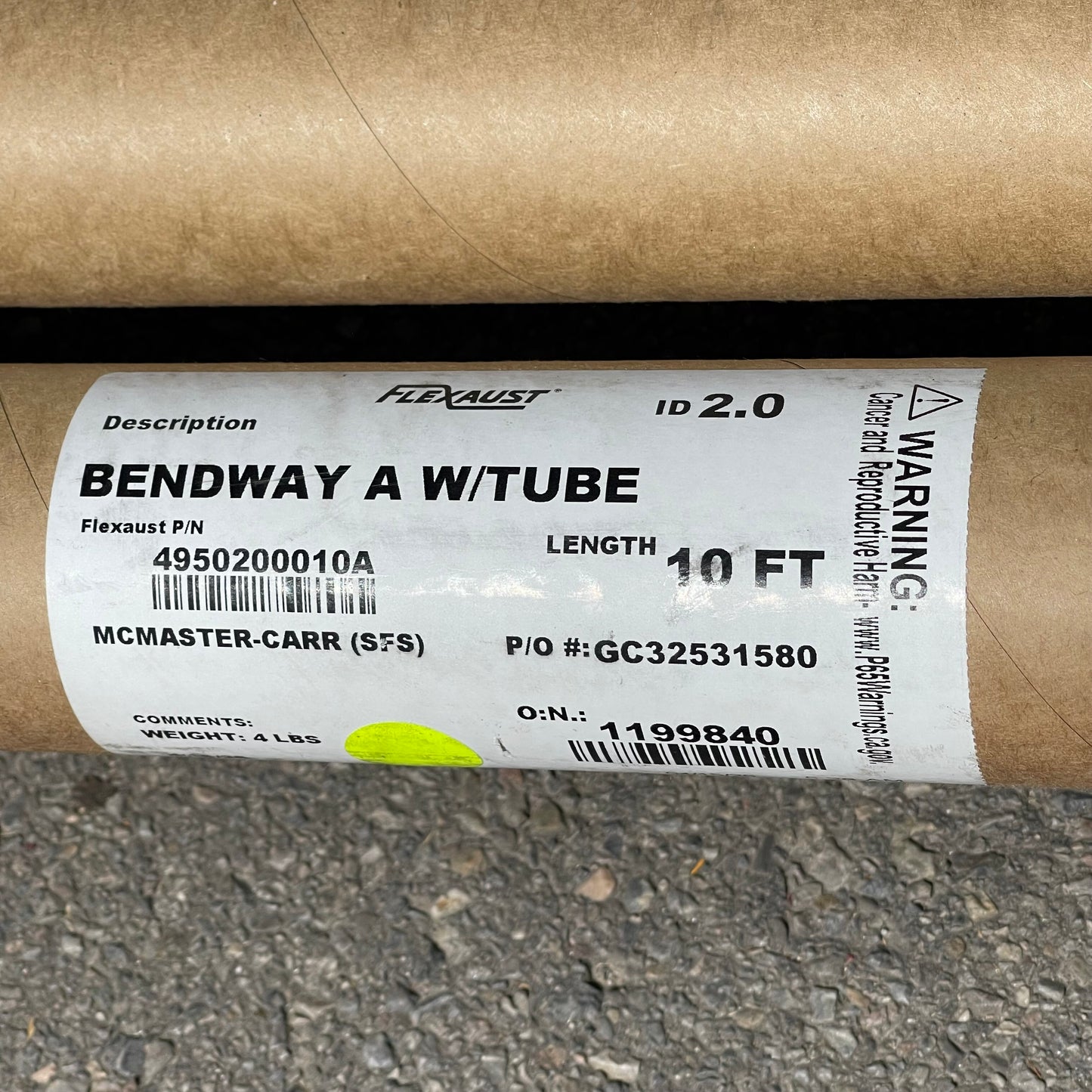 Z@ FLEXAUST (6-Pack) Bendway a Air & Fume Duct Hose 10 ft 4950200010A