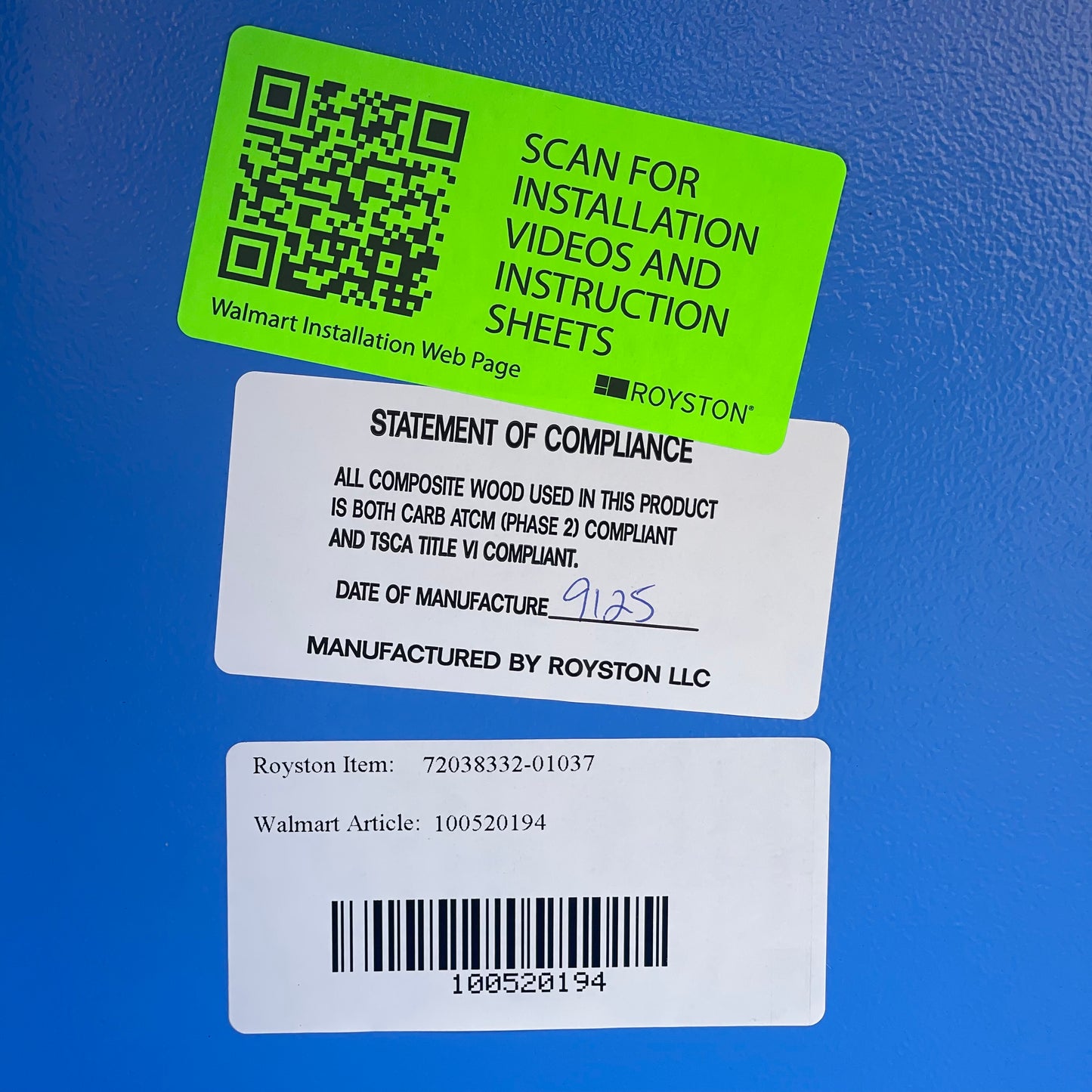 ZA@ Pallet of ROYSTON Checkout Bag Carousel Blue & Black 72038332-01037 (AS-IS) D