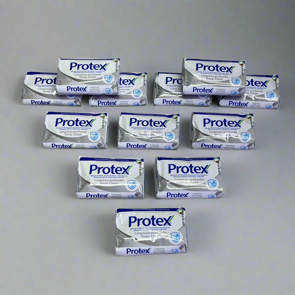 PROTEX (12 PACK) Deep Clean Antibac Natural Bar Soap Kills 99.9% Bac BB 08/26
