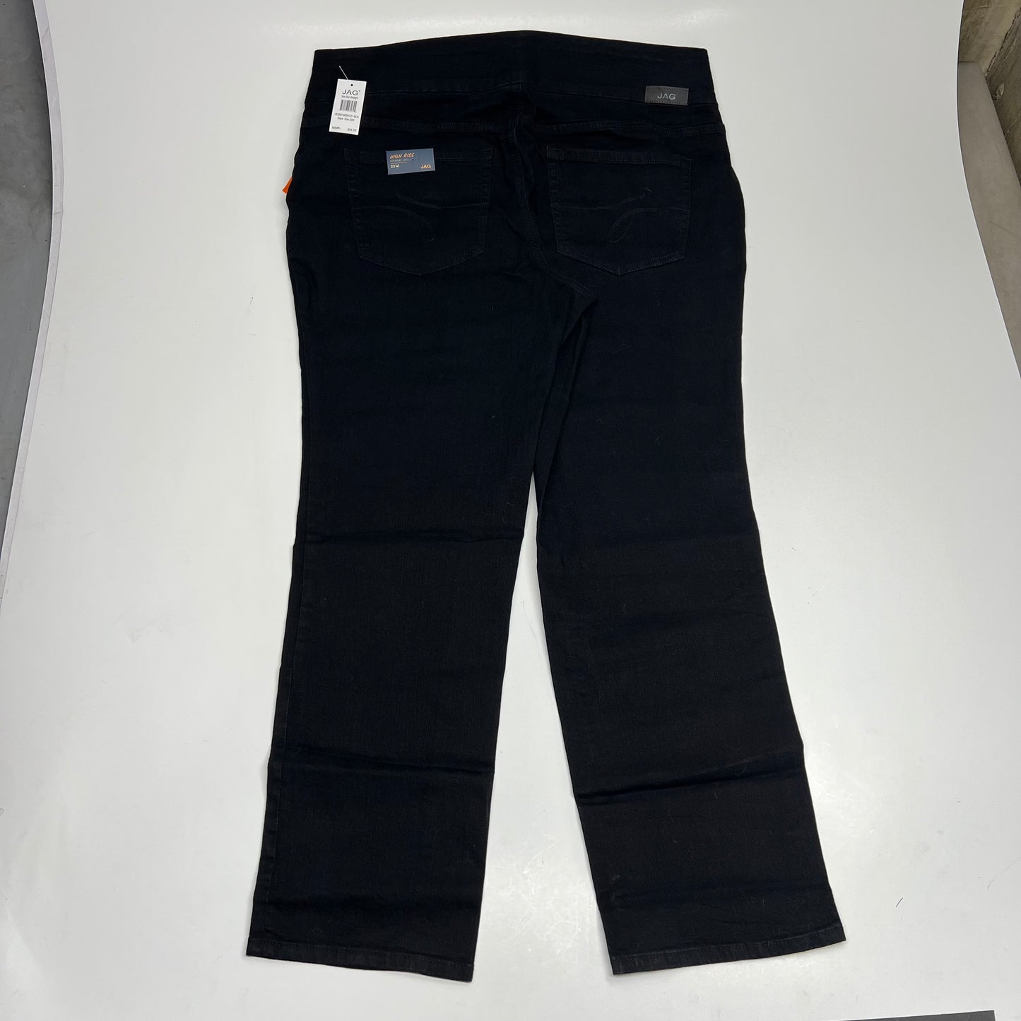 JAG Peri Straight Leg Elastic Waist Jeans Women's Sz 22W Black JE258190BKVD