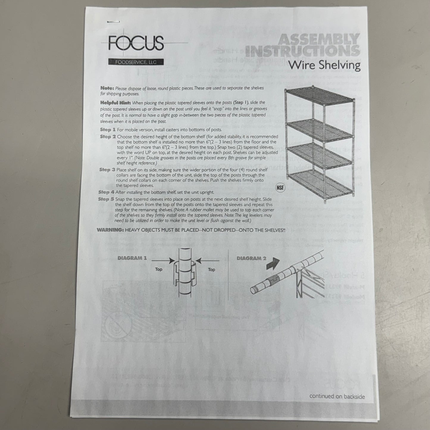 ZA@ Pallet of 4/Boxes Shelf & 2/Boxes Post FOCUS Black Epoxy Wire Shelf Sz 86”Hx24”Wx54”L, Black (New)