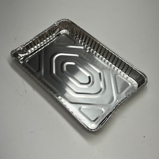 ZA@ D & W (100 PACK) Heavy Duty Aluminum Sheet Pan 1.3" Deep Silver 19251