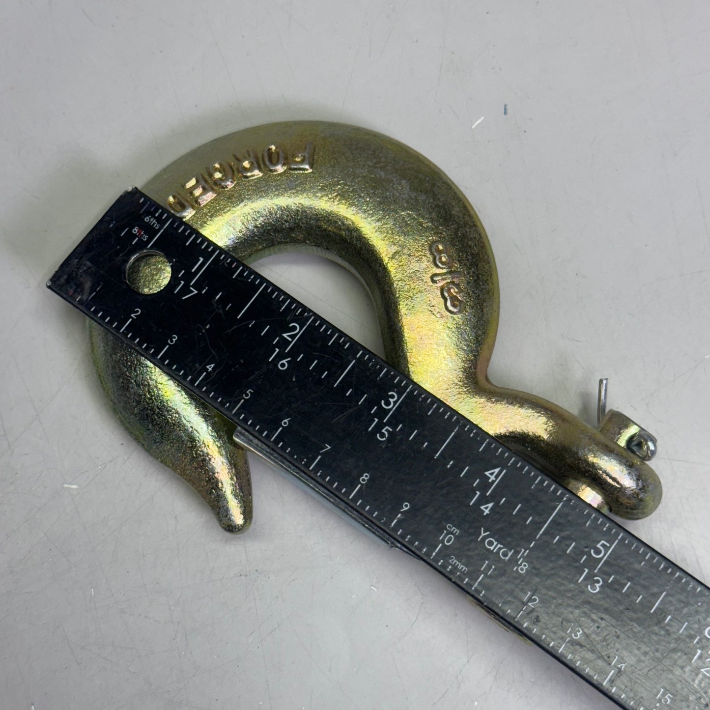 FORGED (2 PACK) HI-GEAR Clevis Slip Hooks Safety Chain for 3/8" Tow Chain, Grade 70