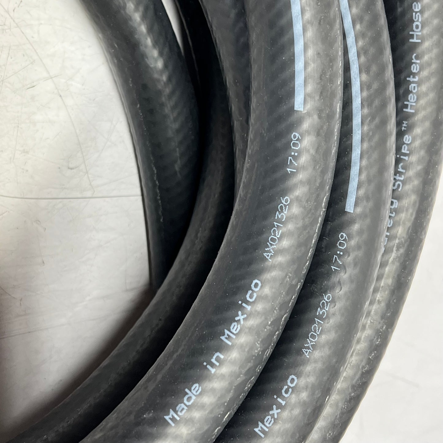 GATES Safety Stripe Heater Hose Premium Epdm Rubber 1"x50' 60 PSI Black 3270