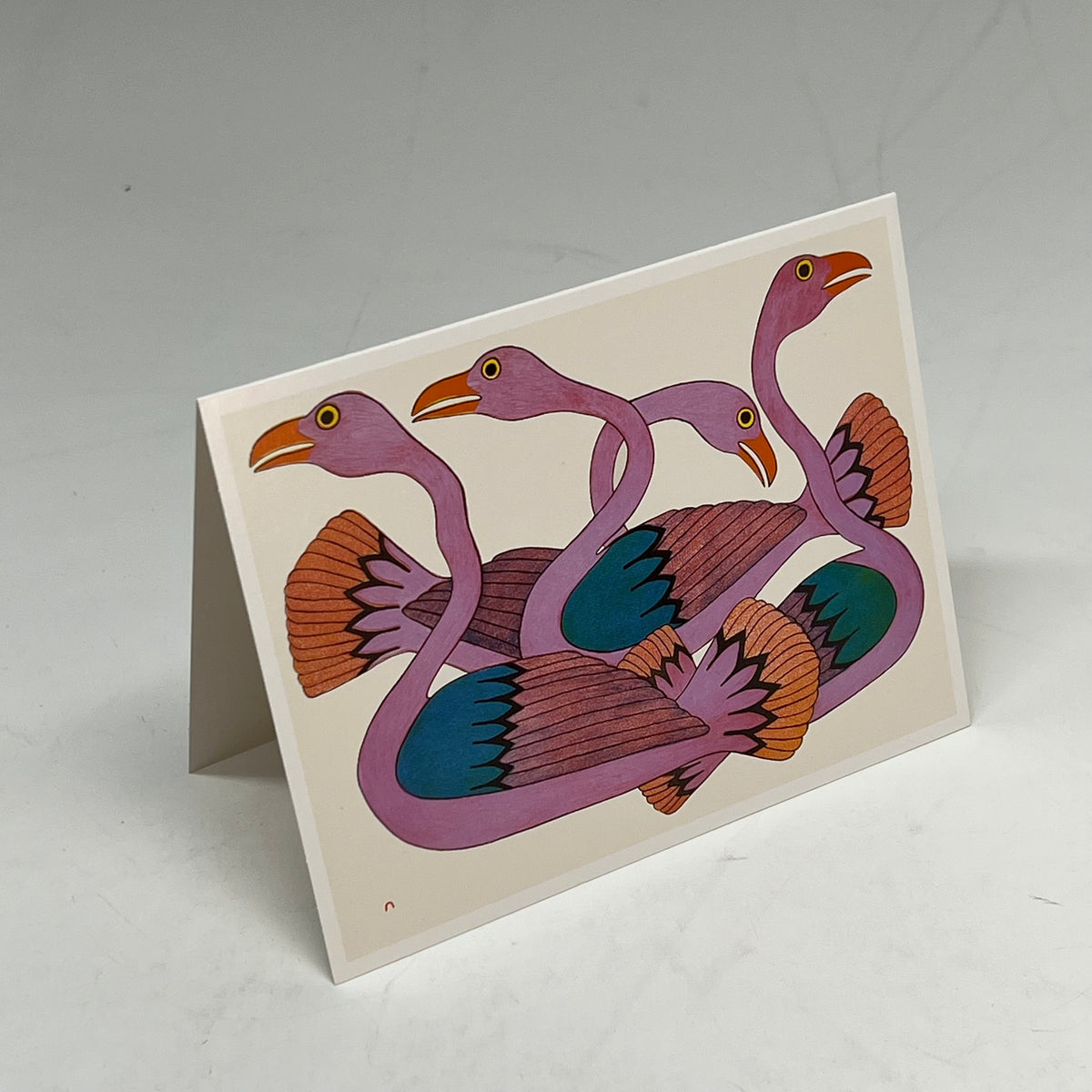 POMEGRANATE (2 PACK, 16 EACH) Inuit Art Kinngait Notecards W/ Envelope  4x5"