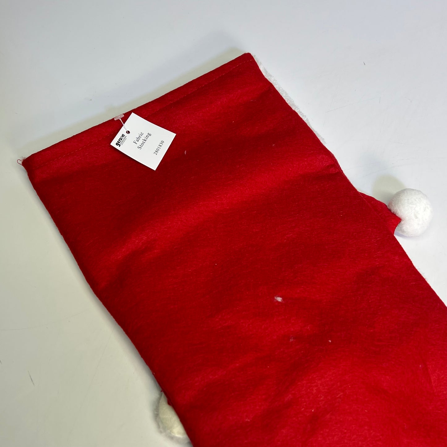 GERSON (2 PACK) Christmas Santa & Snowman Fabric Stocking 18" Red/White 2801830