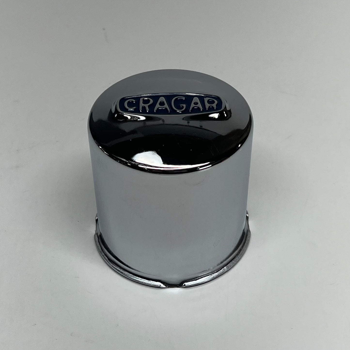 CRAGAR Metal Wheel Center Cap W/ Blue Logo 3.15" Chrome 29244-1