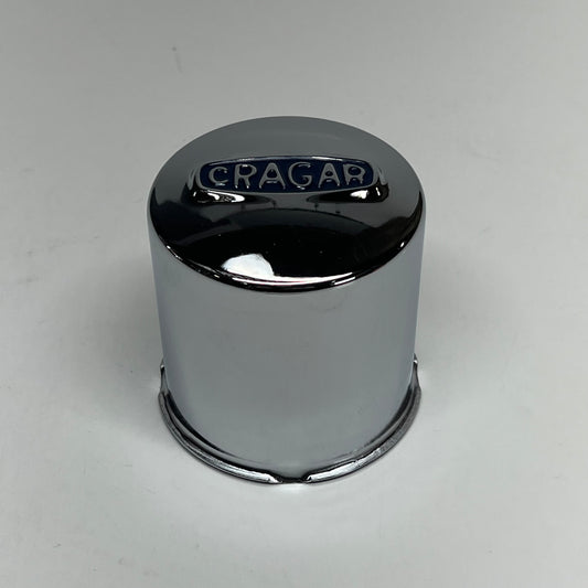 CRAGAR Metal Wheel Center Cap W/ Blue Logo 3.15" Chrome 29244-1