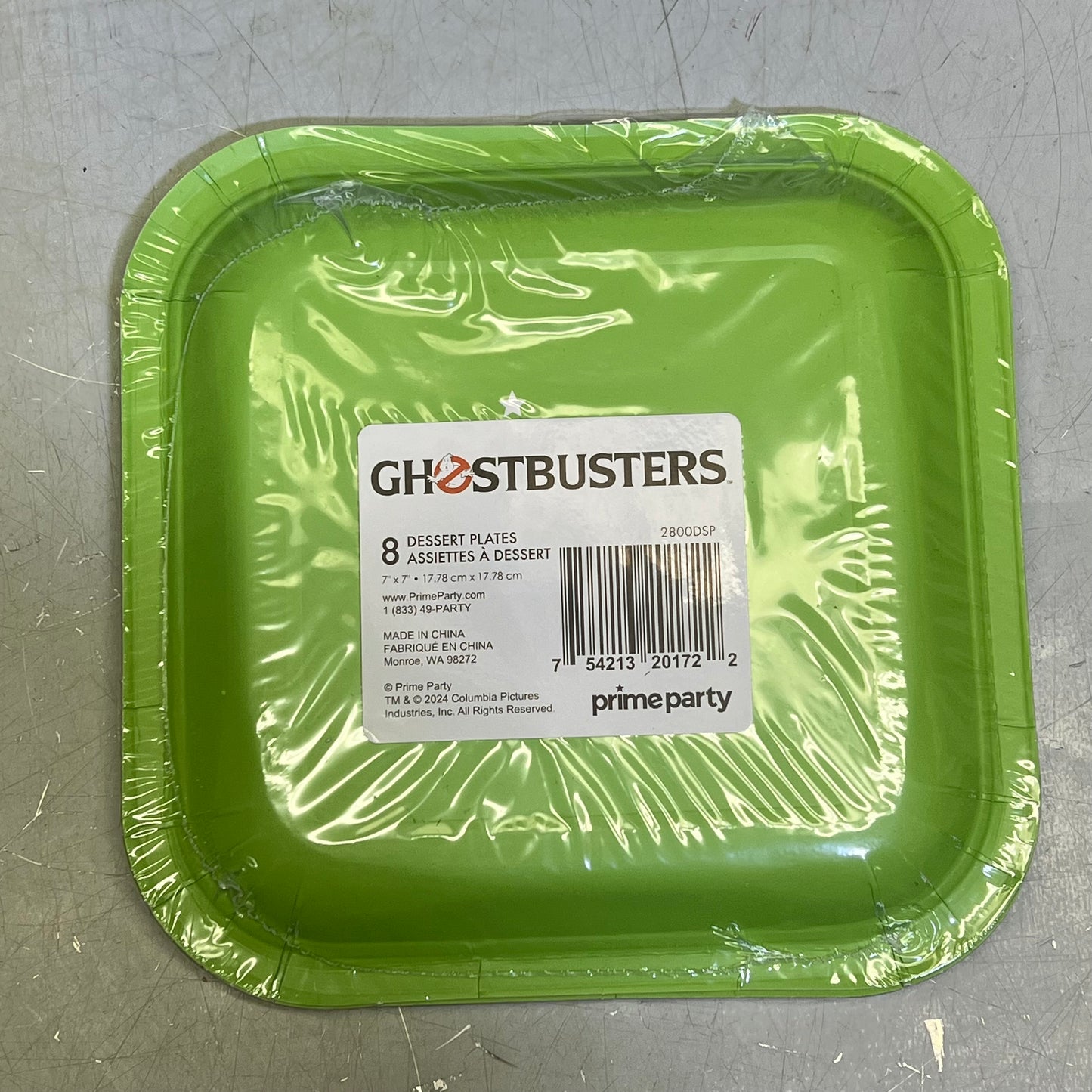 PRIME PARTY (5 PACK, 8 PLATES EACH) Ghostbusters Dessert Party Plates 7" 2800DSP