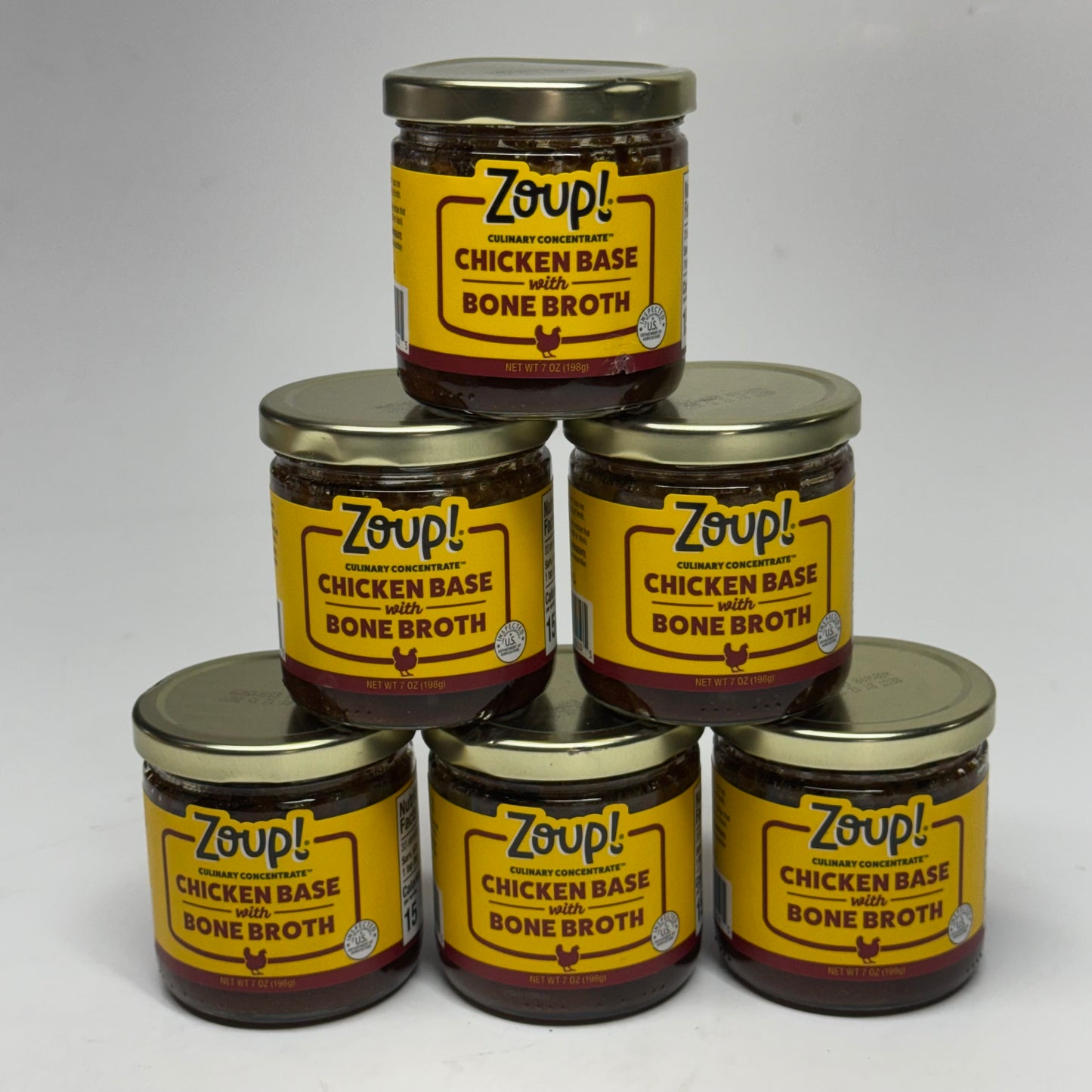 ZOUP! (6 PACK) Chicken Base Bone Broth 7 oz. BB 12/27
