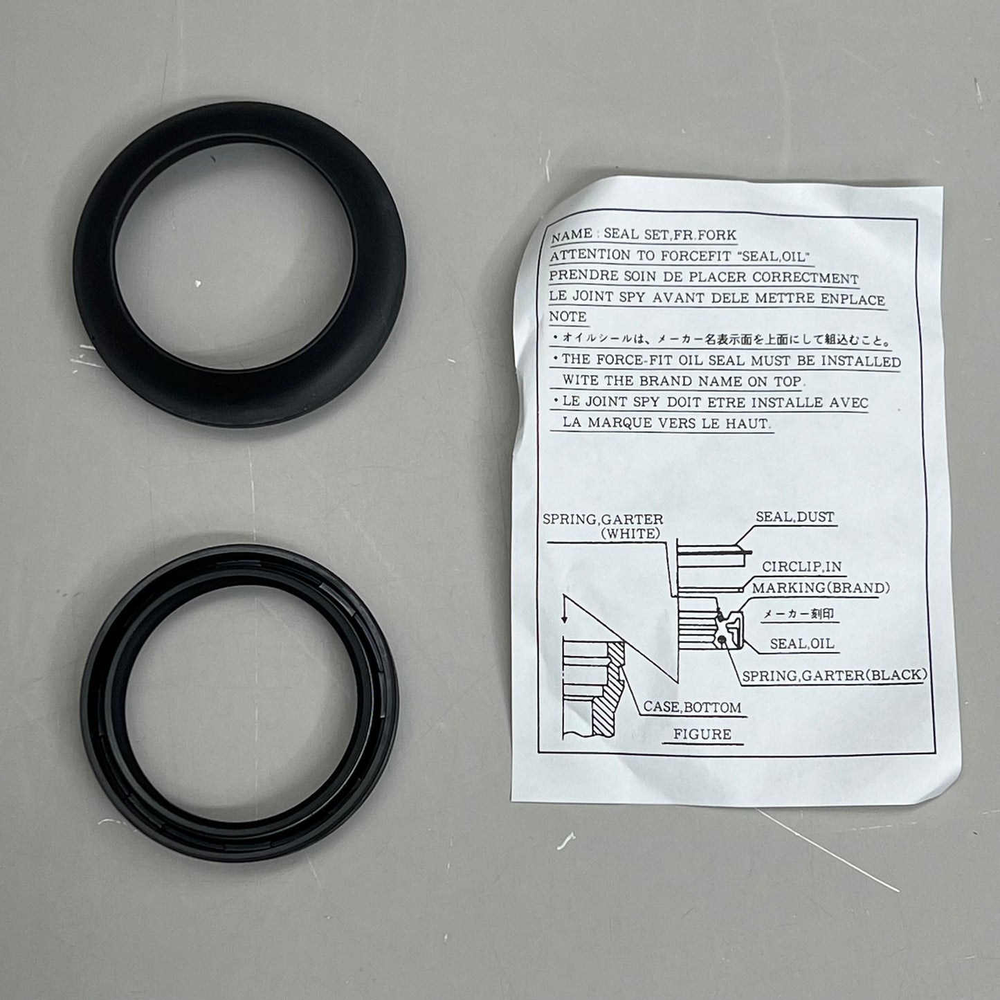HONDA Front Fork Seal Set For Motorcycle Genuine OEM 51490-MFL-003
