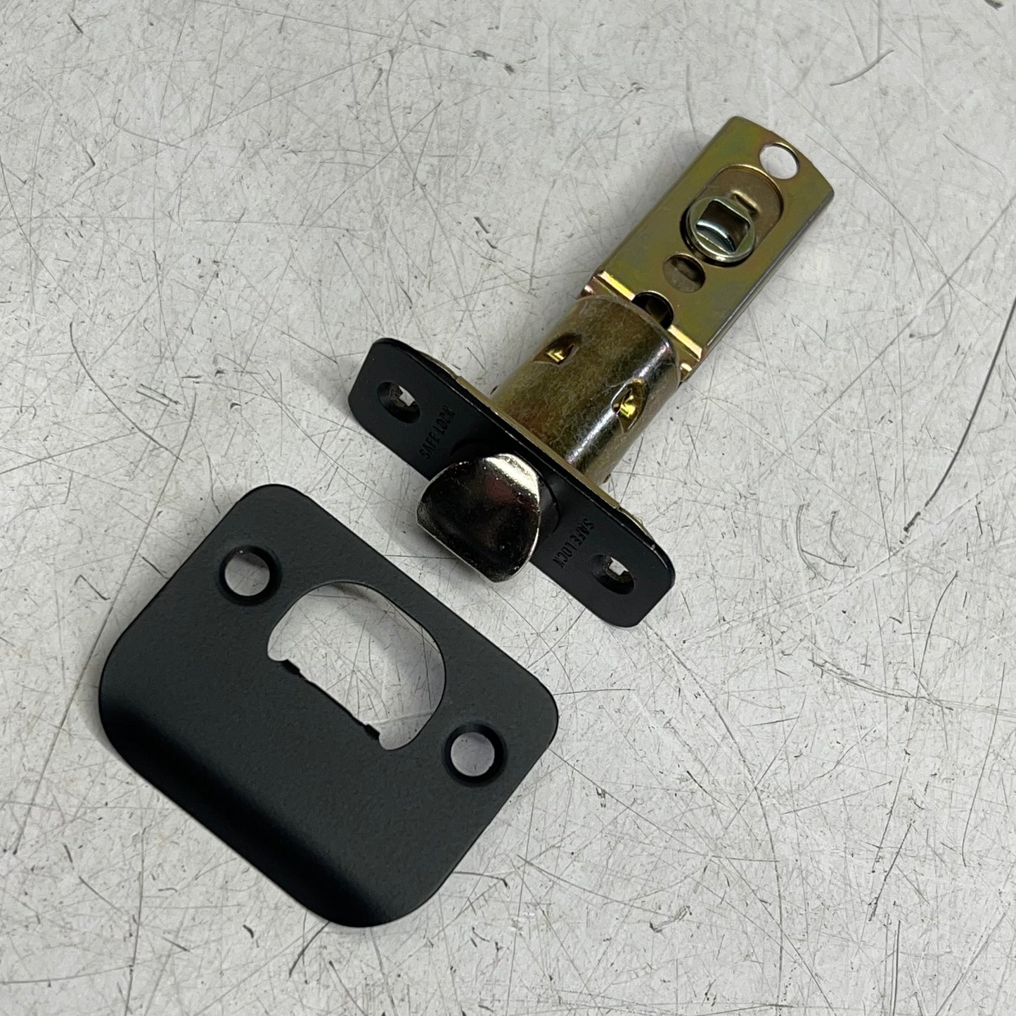 KWIKSET Safe Lock Regina Passage Adjustable Backset Matte Black 9SK10000-055