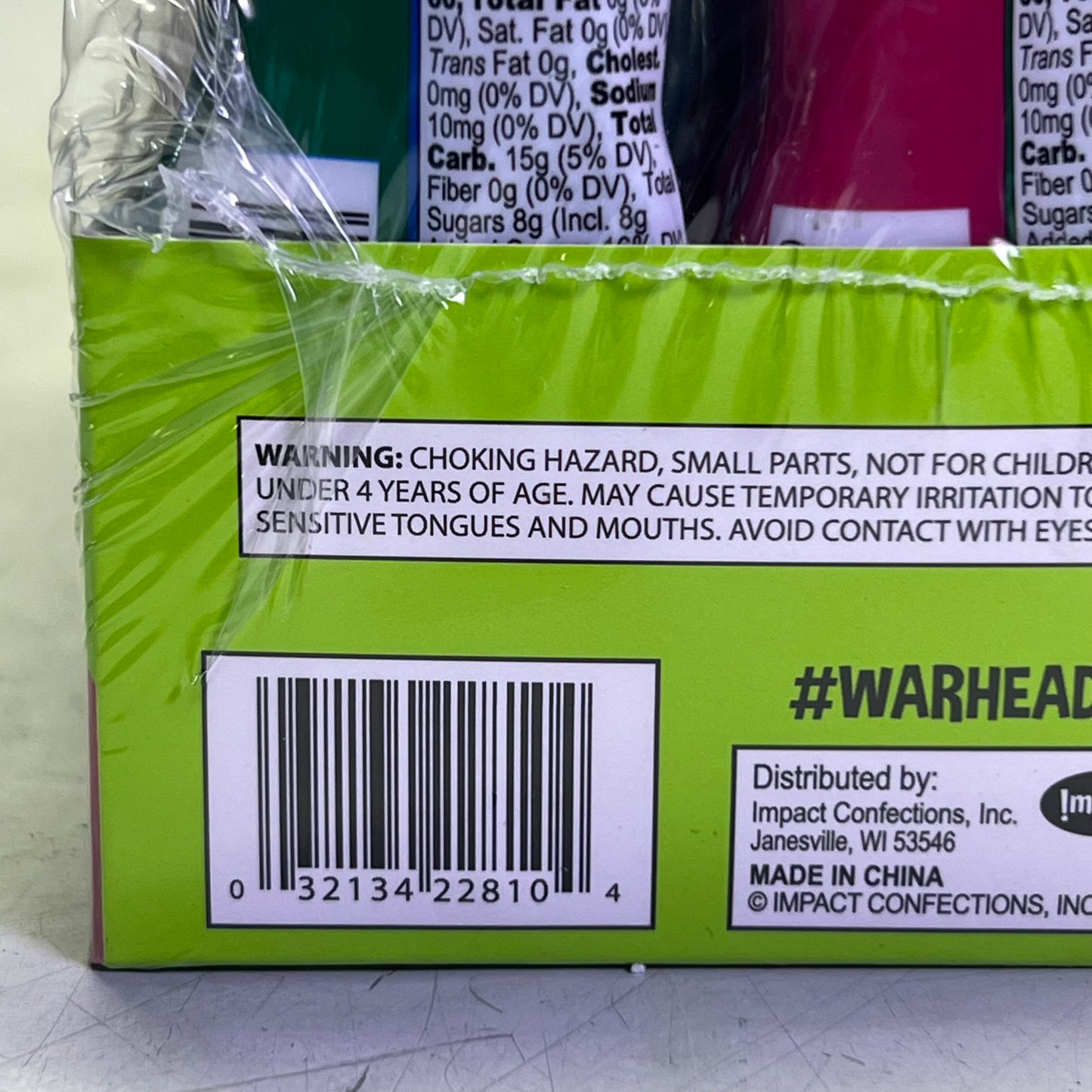 WARHEADS (24 PACK) Super Sour Double Drops 1.01 fl oz BB 05/27 22800