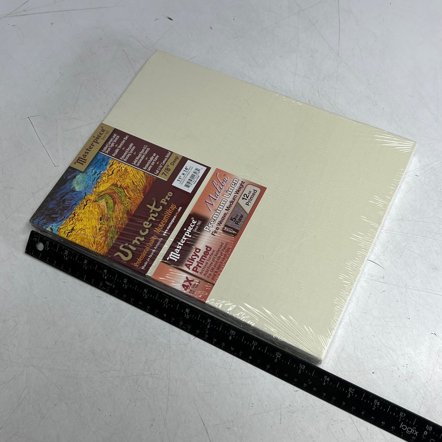 VINCENT PRO Malibu Premium Linen Canvas Sz 11" x 14", Beige 42328