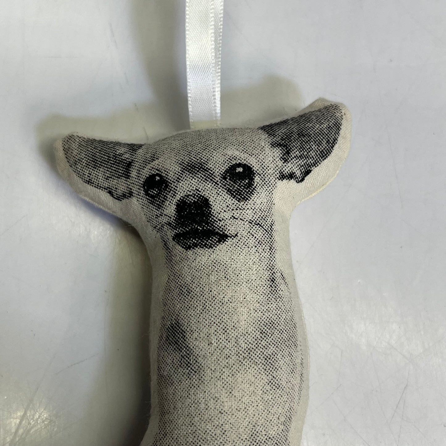 BRODERPRESS (3 PACK) Hand Silkscreened Dog Ornaments 3.5"x5" Black & White