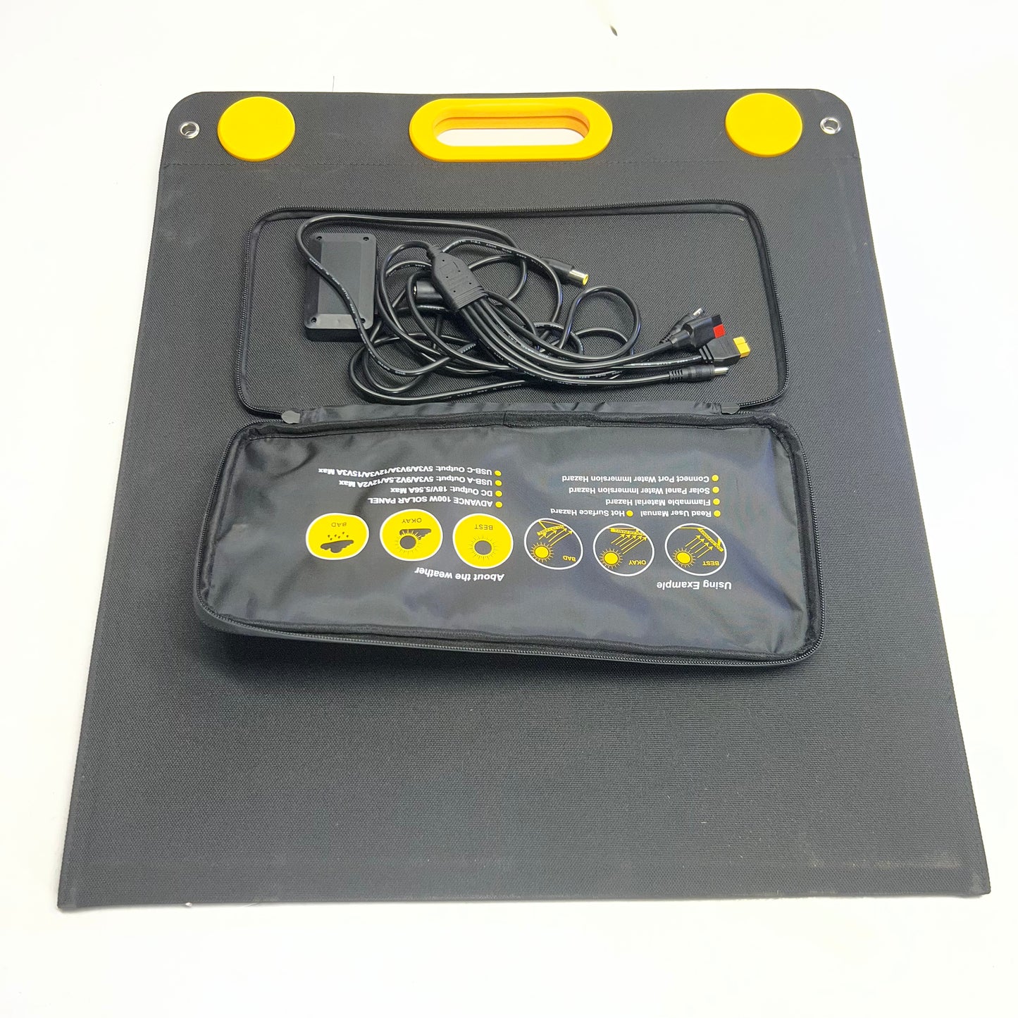 TOGO Power 100w Advance Solar Panel  21"W x 48"L Black X002INKDLJ (New Other, Distressed Box)