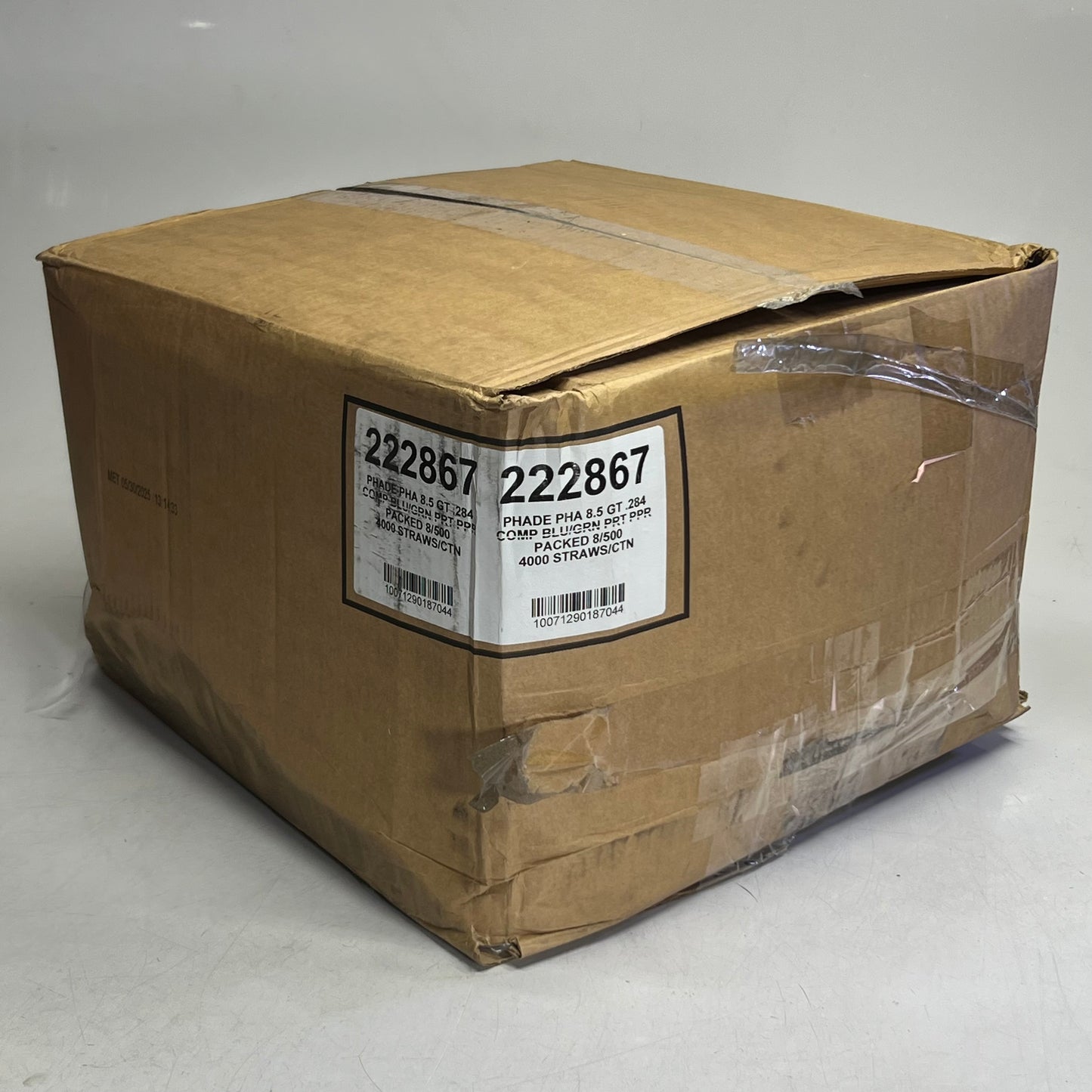 ZA@ PHADE (4000 PACK) Drinking Straws 8.5"L Blue 222867
