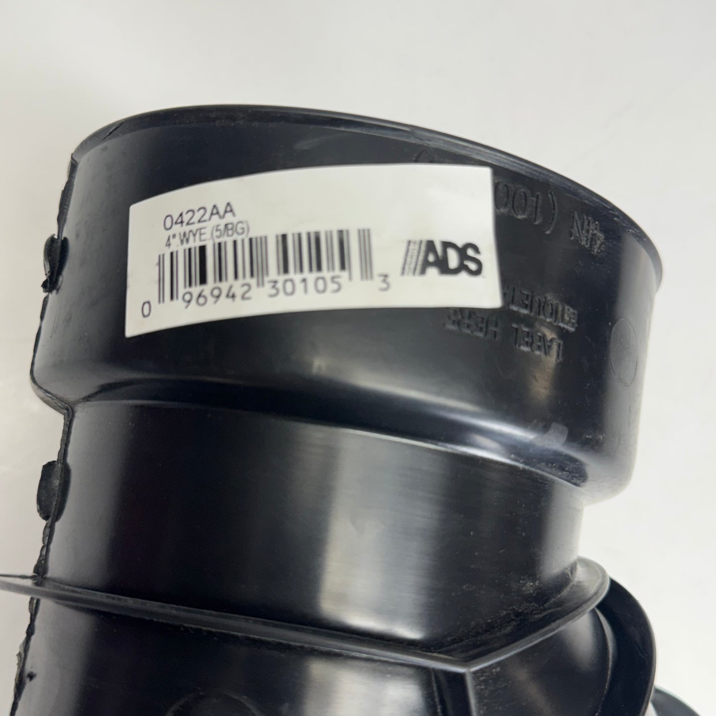ADS 45 Degree Corrugated Wye Fittings Sz 4" x 4" 0422AA