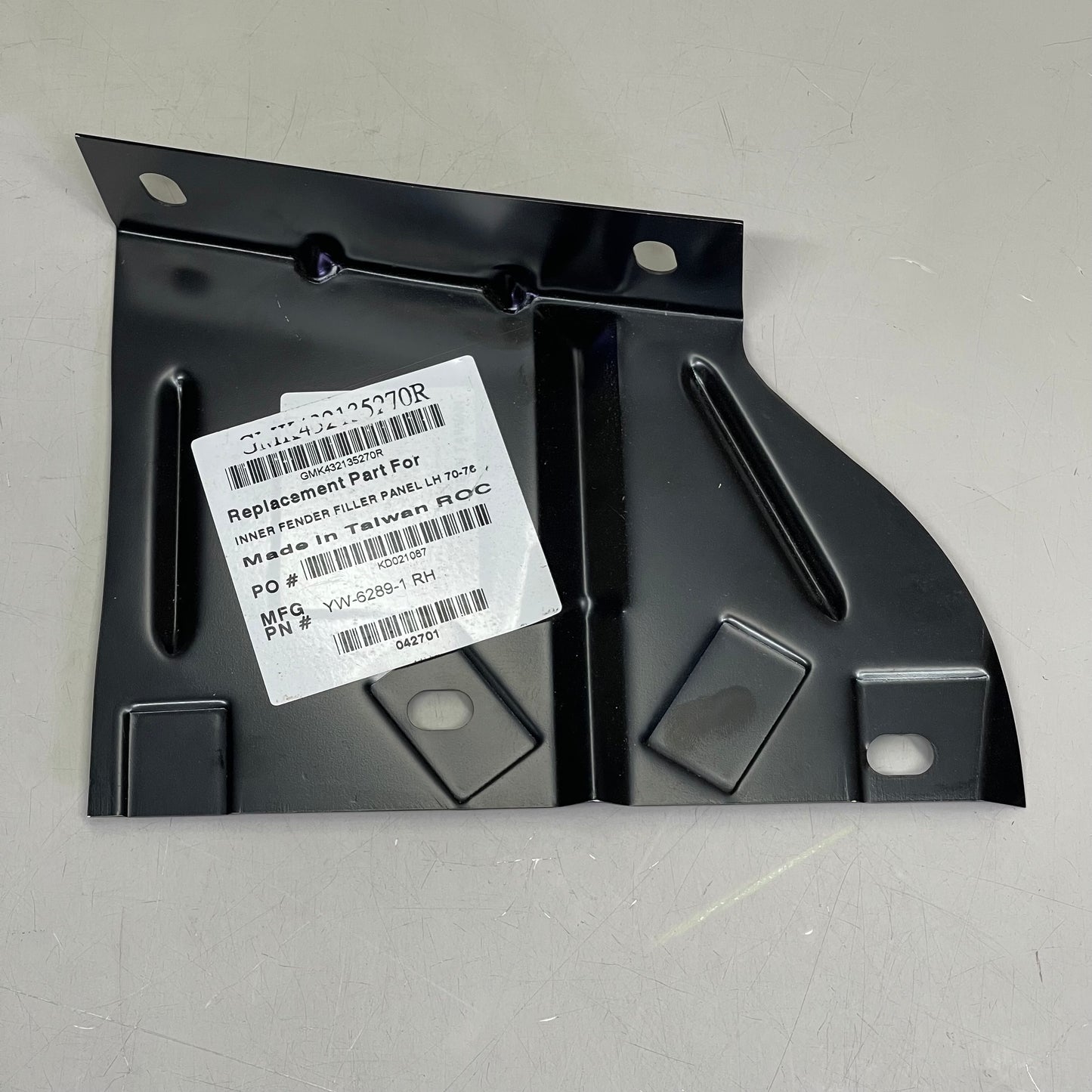 GOODMARK Inner Fender/Radiator Support Baffle For PONTIAC Firebird 1970-1976 Black GMK432135270R