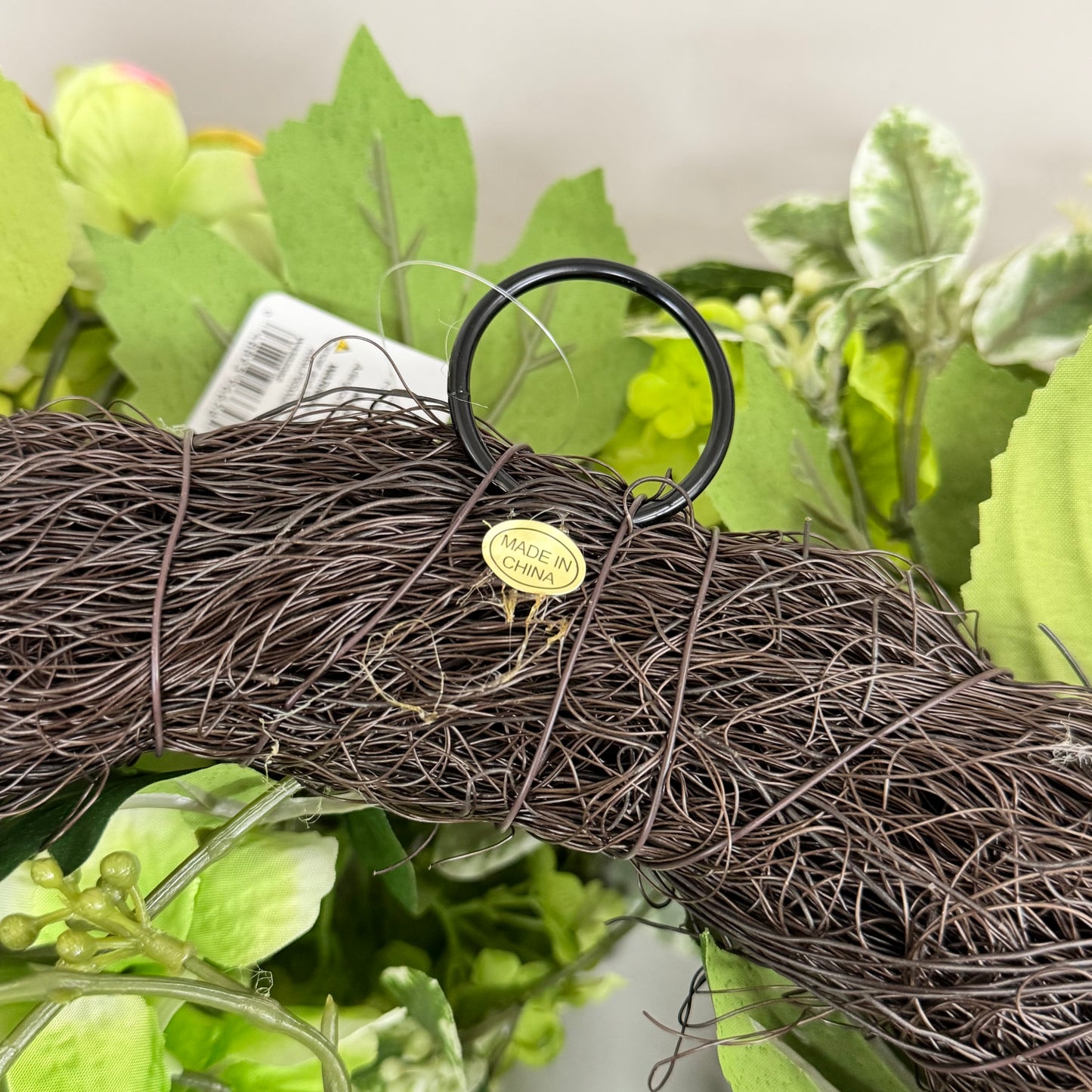 RAZ IMPORTS Hydrangea Spring Wreath 24" White & Green W4502082