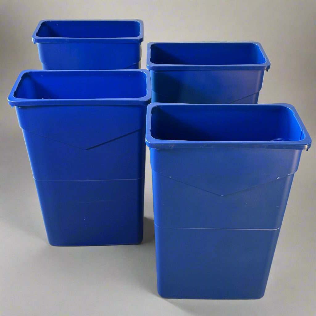 CFS (4 PACK) Trash Can Blue 23 Gal Blue 34202314