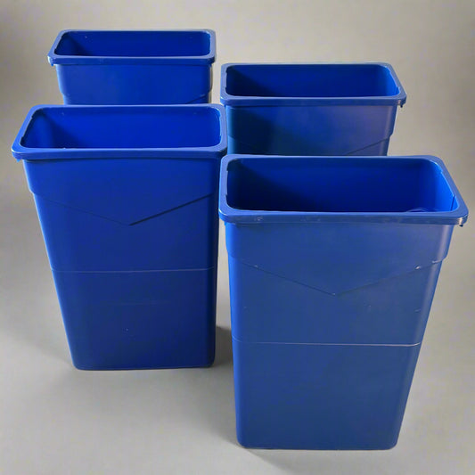 CFS (4 PACK) Trash Can Blue 23 Gal Blue 34202314