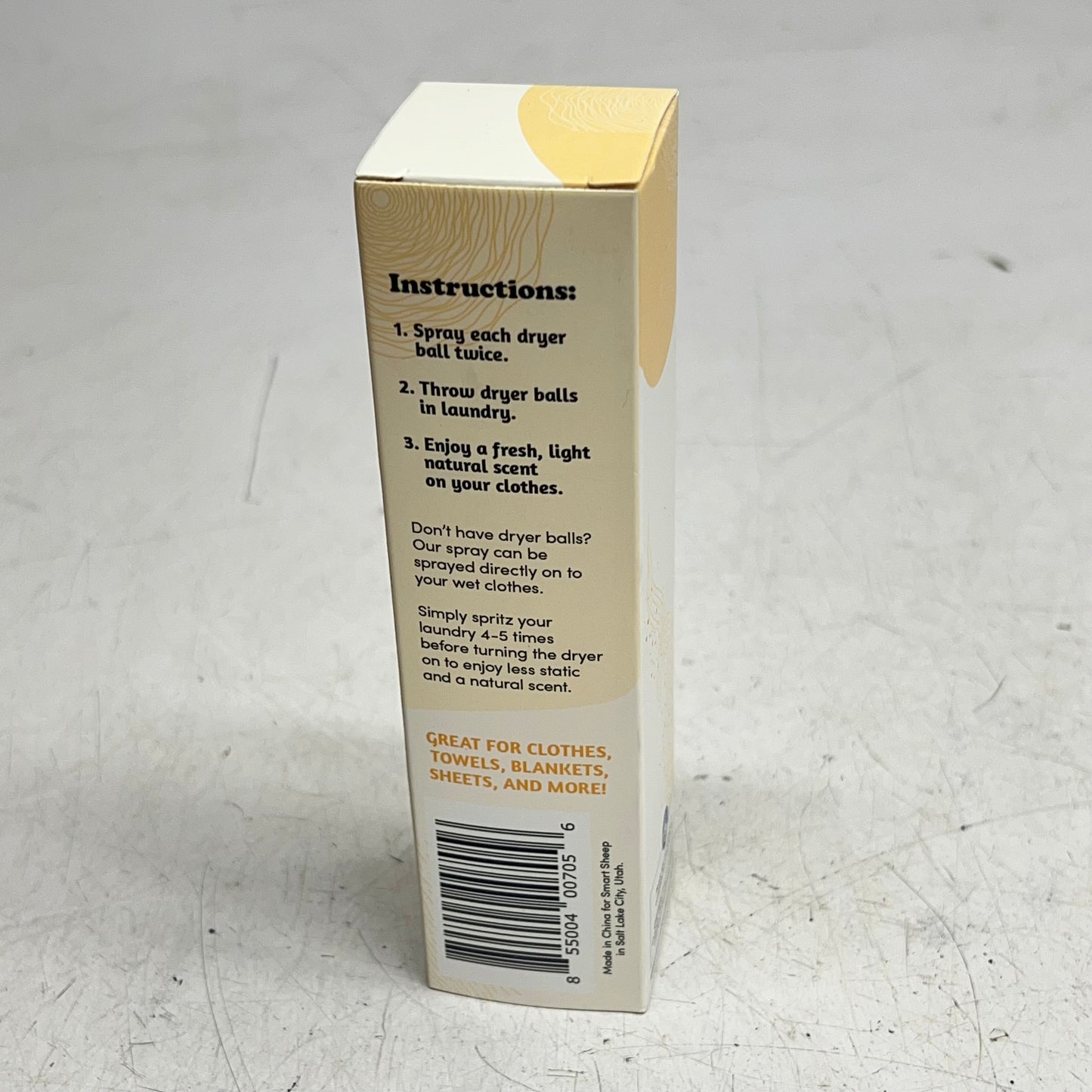 SMART SHEEP (2 PACK) Anti-Static Lemon Scent Spray W/ Essential Oils 4 fl oz