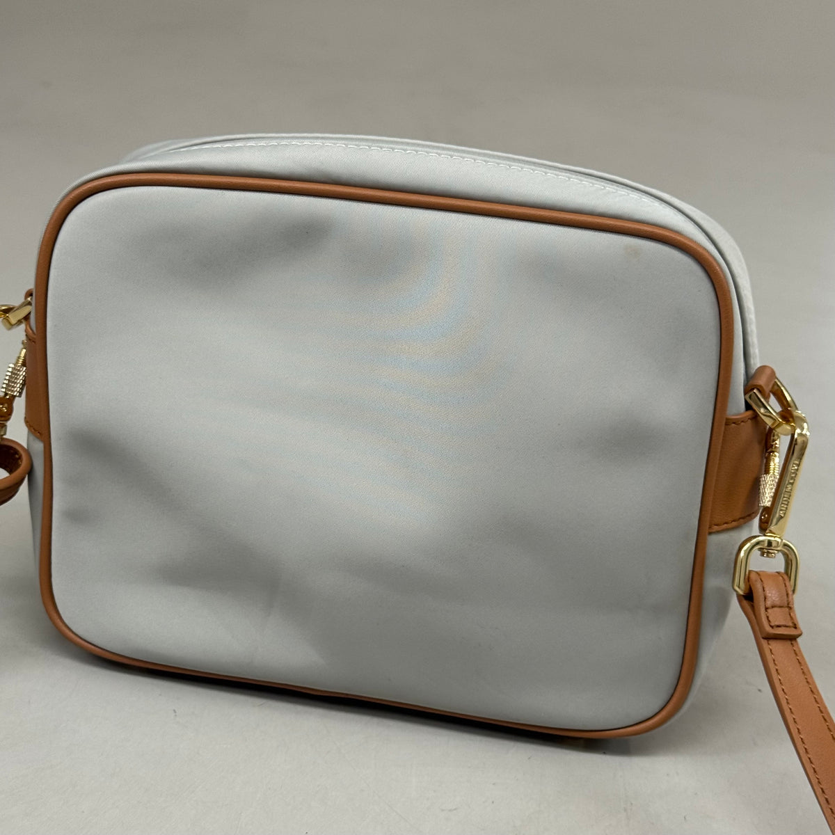 ARDEN COVE Crissy Full Crossbody Nylon Anti-theft Bag W/ Locking Straps Grey (New Without Tags)