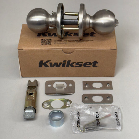 KWIKSET Polo Privacy Door Knob Single Sided Handle Satin Nickel ‎93001-915