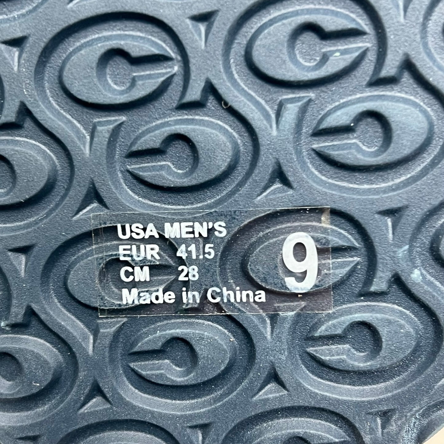 COBIAN Synthetic Strap Floater Sandals Men's Sz 8, EU 40 Taupe FLT18-240-8