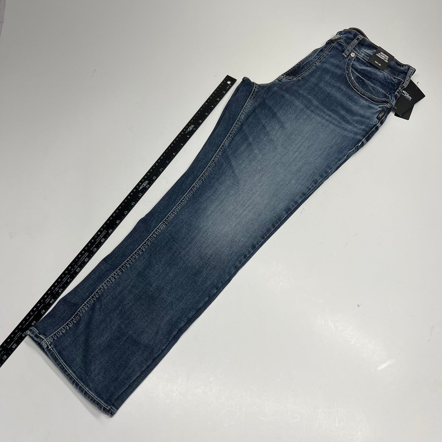 SILVER JEANS CO. Grayson Classic Fit Straight Leg Jean Men's Sz 34/30 Indigo