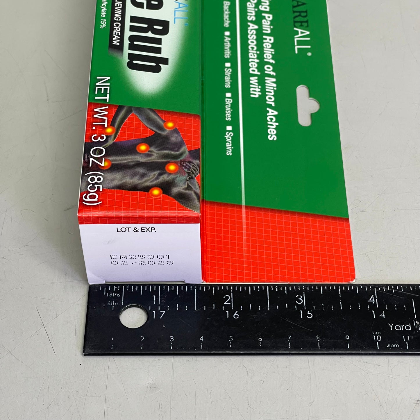 CAREALL (6 PACK) Muscle Rub Greaseless Pain Relieving Cream 3 oz per tube MUS3 BB 02/28