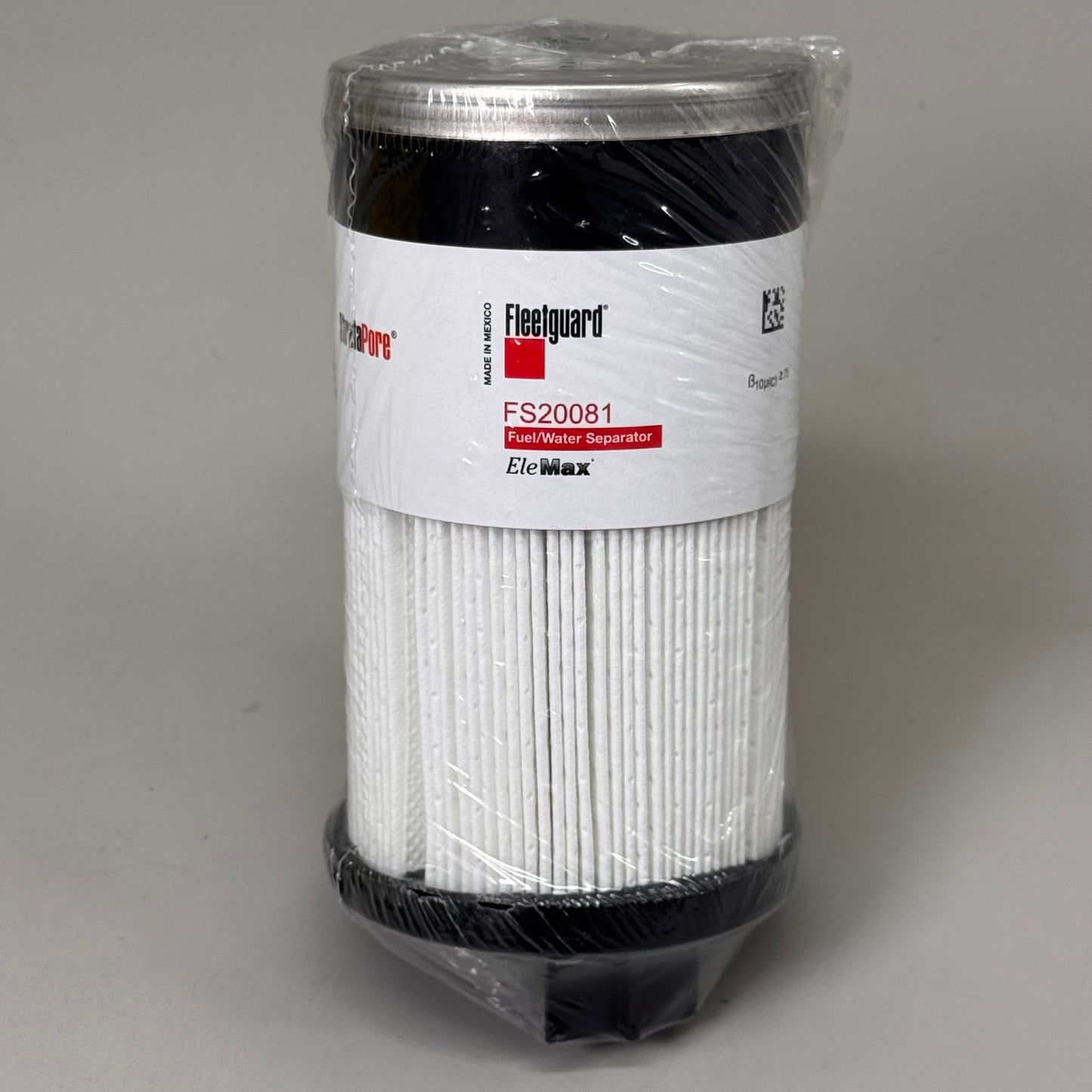 FLEETGUARD Fuel Water Separator Filter Cartridge w/ O-Rings 10 Micron FS20081