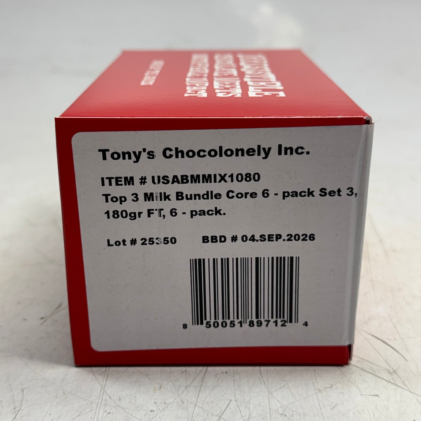 ZA@ TONY'S (32 PACK) Chocolonely Top 3 Milk Chocolate Variety Bundle 180gr BB 09/26