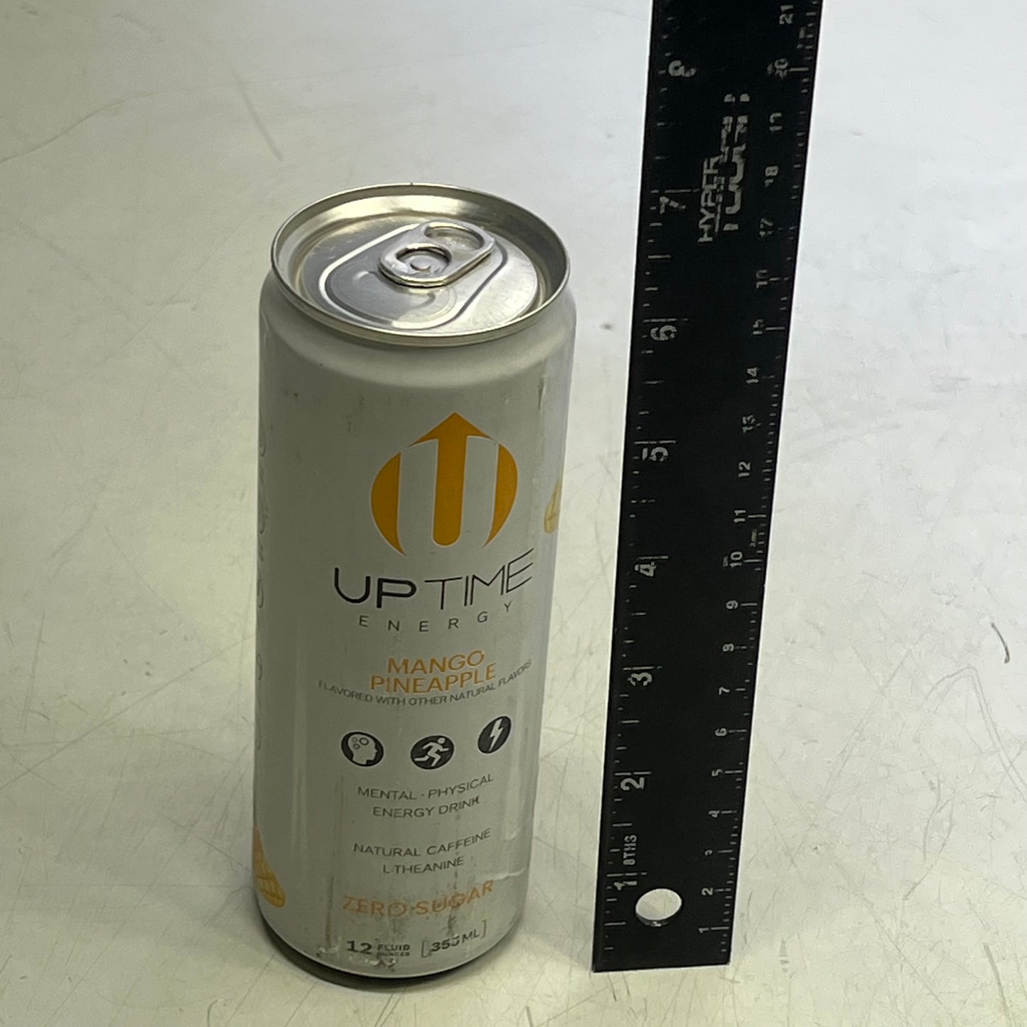 ZA@ UPTIME  (10 PACK) Zero Sugar Energy Drinks Mango Pineapple 12 fl oz
