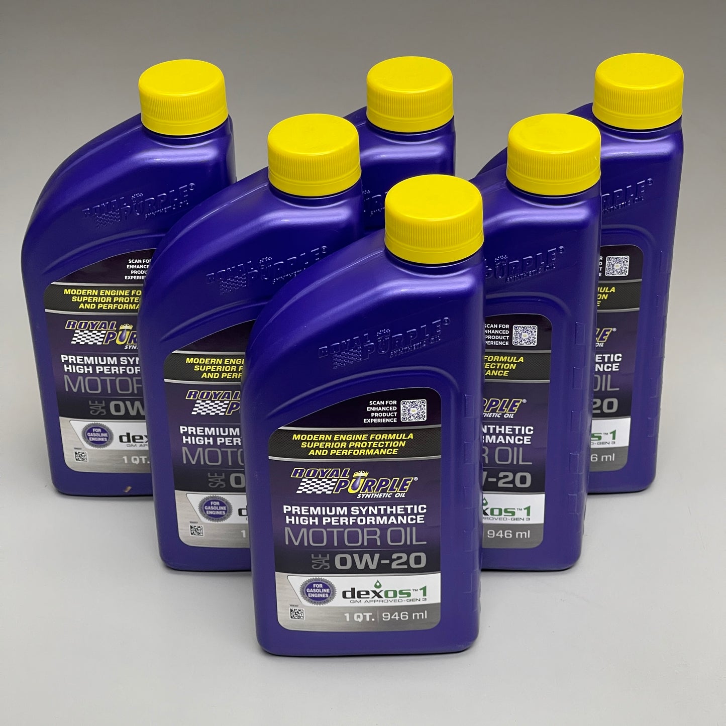 ROYAL PURPLE 6PK! Synthetic Oil SAE 0W-20 1 QT (New)