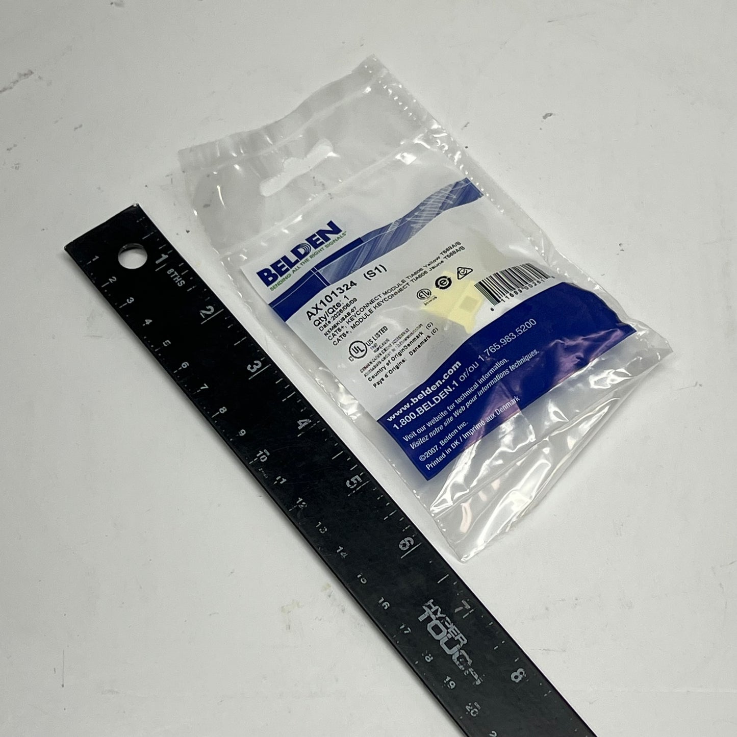BELDEN  (15 PACK) Keyconnect Style Cat 6+ Modular Jack Yellow AX101324