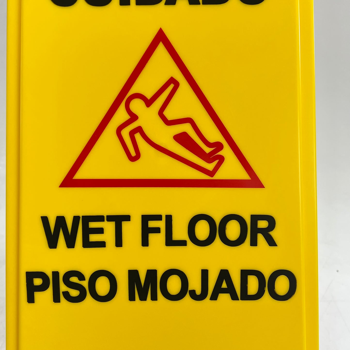 CARLISLE Wet Floor Sign English/spanish Professional Quality 25" Yellow 36900|00