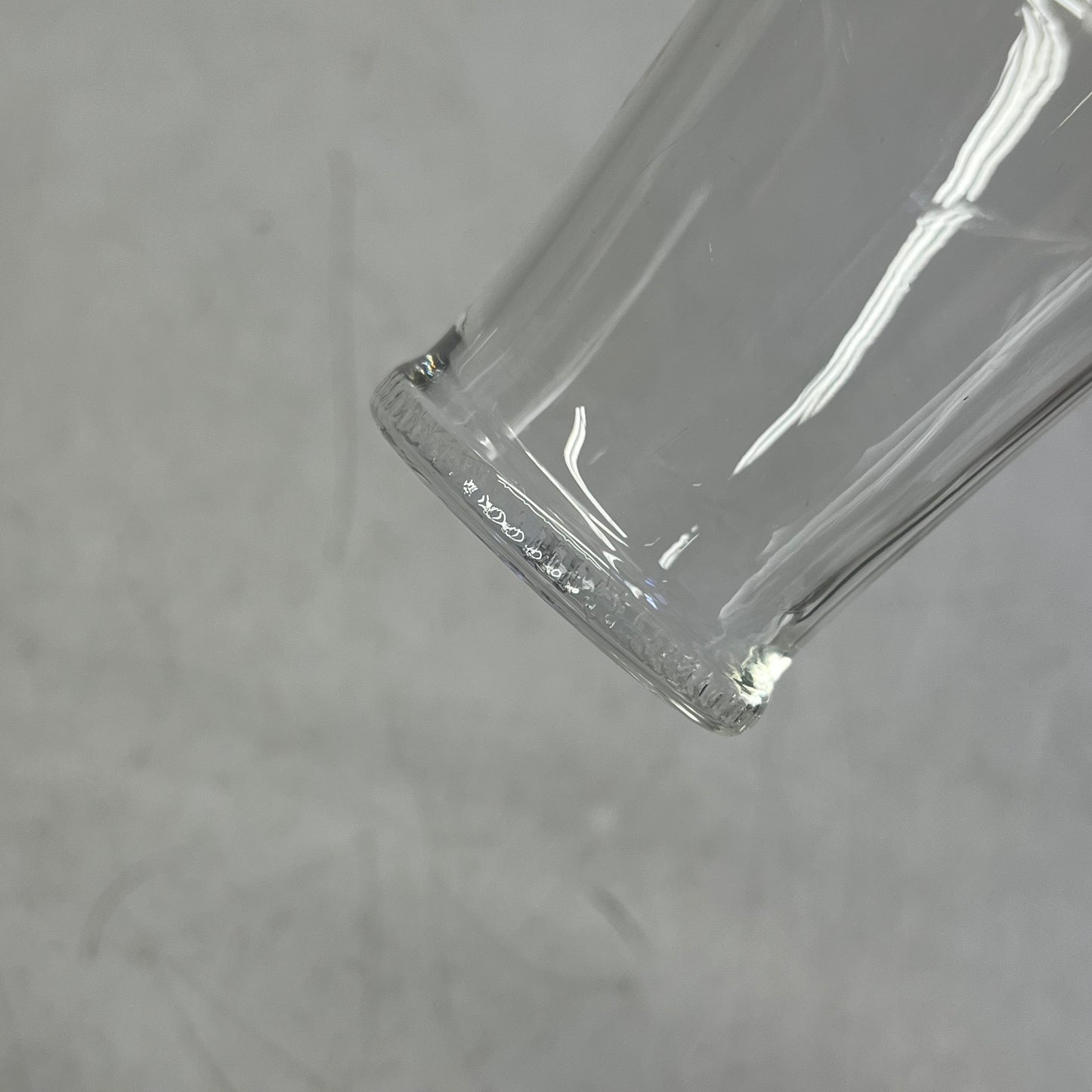 ZA@ CREATIVE CO OP (6 PACK) Drinking Glasses W/ Debossed Rim  6oz Clear DF8590