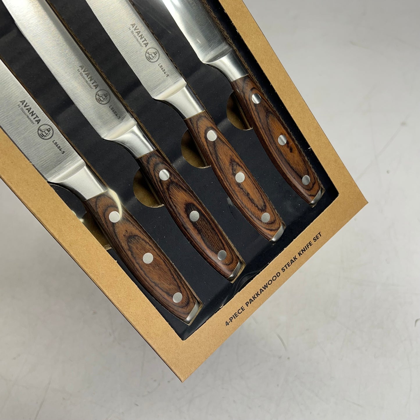 MESSERMEISTER  (10 PIECE) Avanta Pakkawood Knife Set  Brazilian Brown  L8000-10S