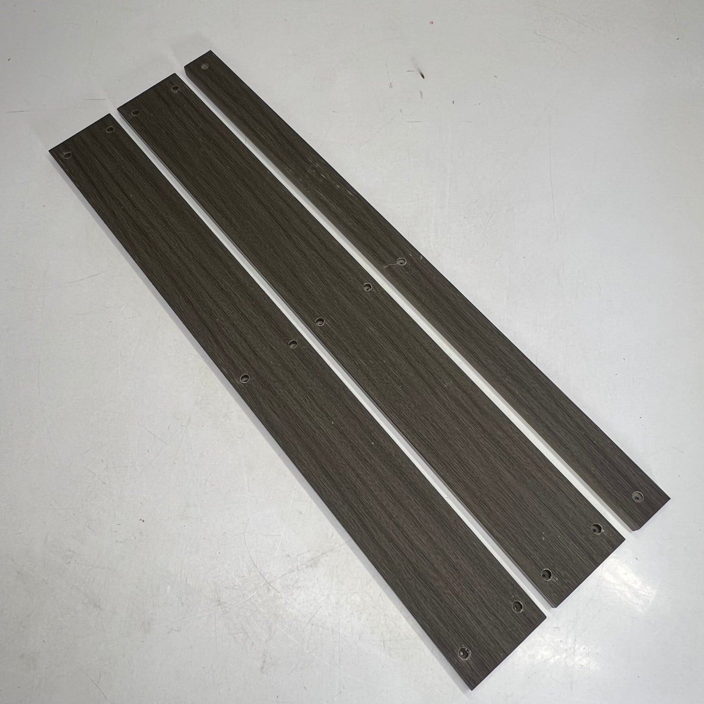 Eco-friendly PVC Synthetic Wood 2 Tier Step Hot Tub Stairs 31" Length Dark Grey